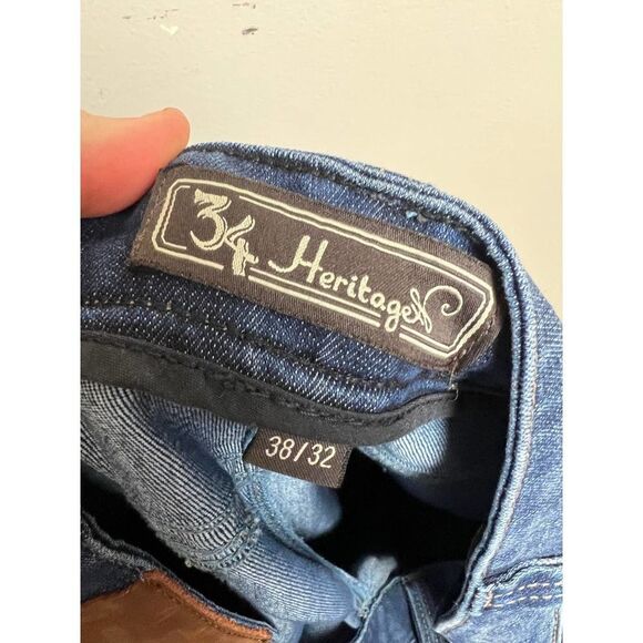 34 Heritage Courage Jeans Courage Mid-Rise Straight Jeans Sz. 38x32 - Picture 7 of 8